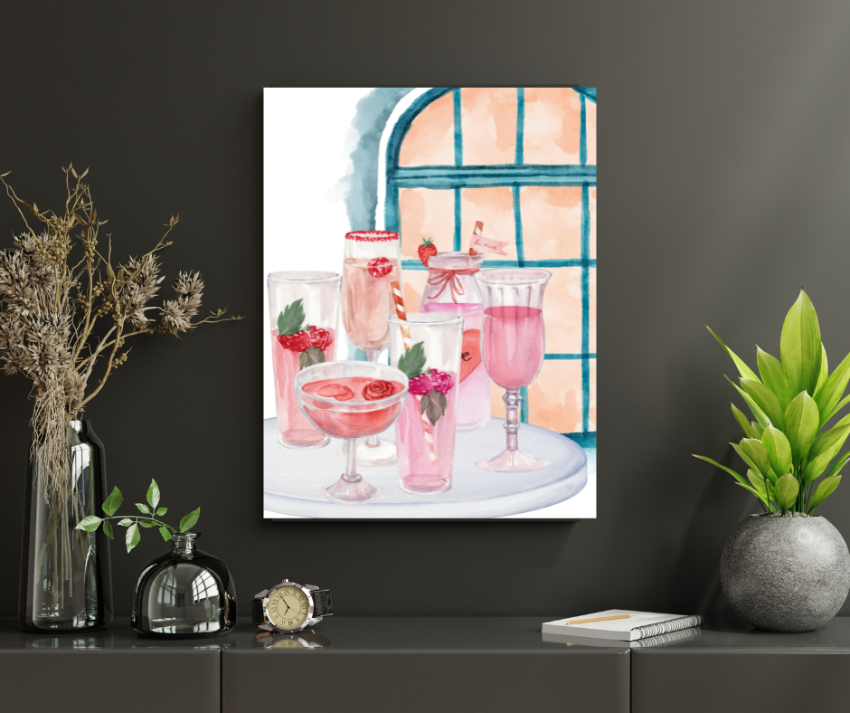 Cheers Art Print,< Classic Cocktail Wall Art – Printable Bar Decor for Home & Lounge,Cheers! Digital Wall Art – Stylish Bar & Restaurant Print